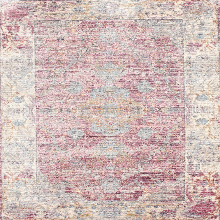 Canora Grey Aryanna Oriental Pink Area Rug Wayfair
